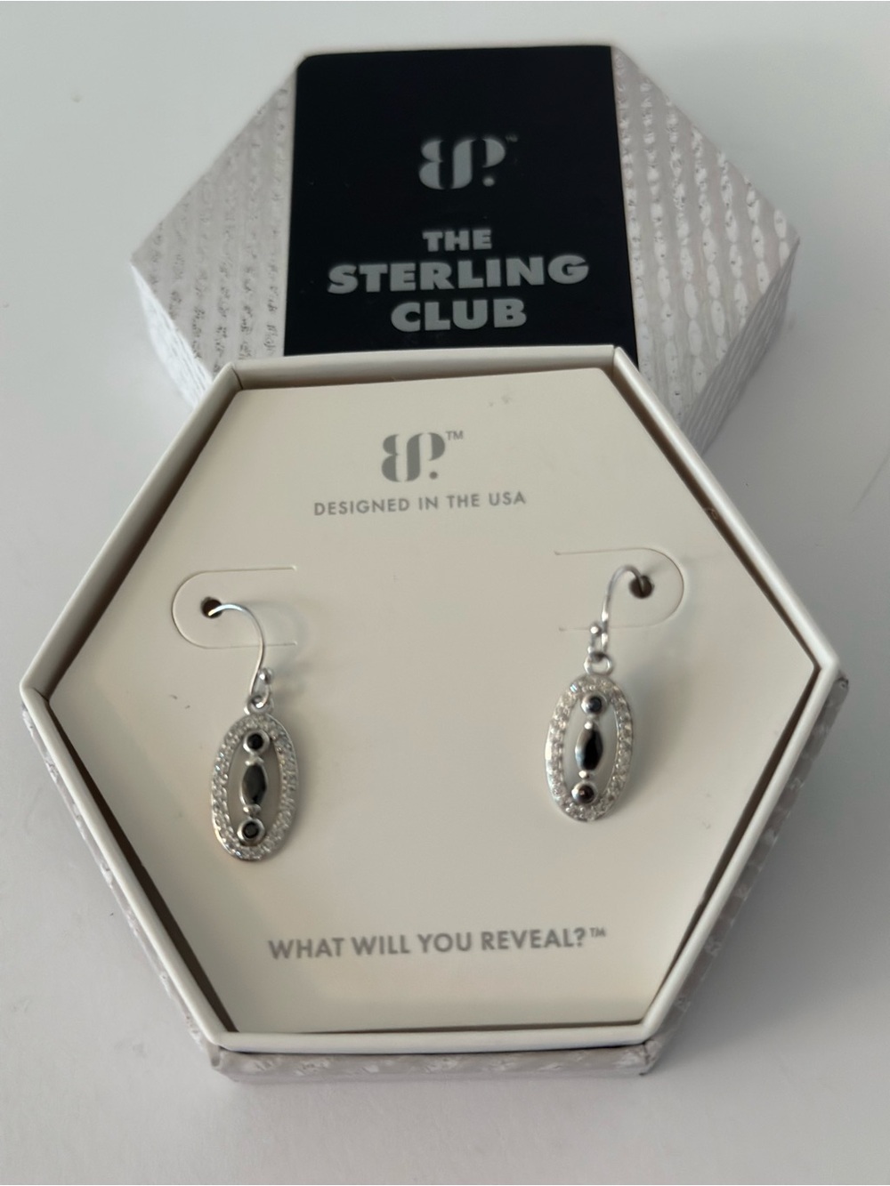 NIB Bomb Party “The Sterling Club” earrings ER55909